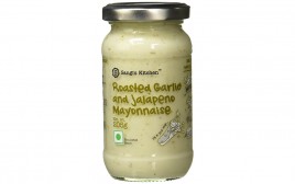 Sangi's Kitchen Roasted Garlic and  Jalapeno Mayonnaise  Glass Jar  205 grams